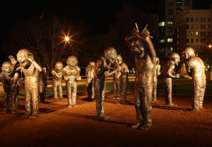 Photo courtesy of Vancouver Biennale / Dan Fairchild Photography A-maze-ing Laughter sculpture of the 2009-2011 Vancouver Biennale exhibition  