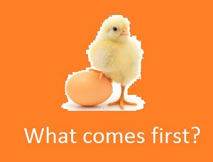 What comes first?